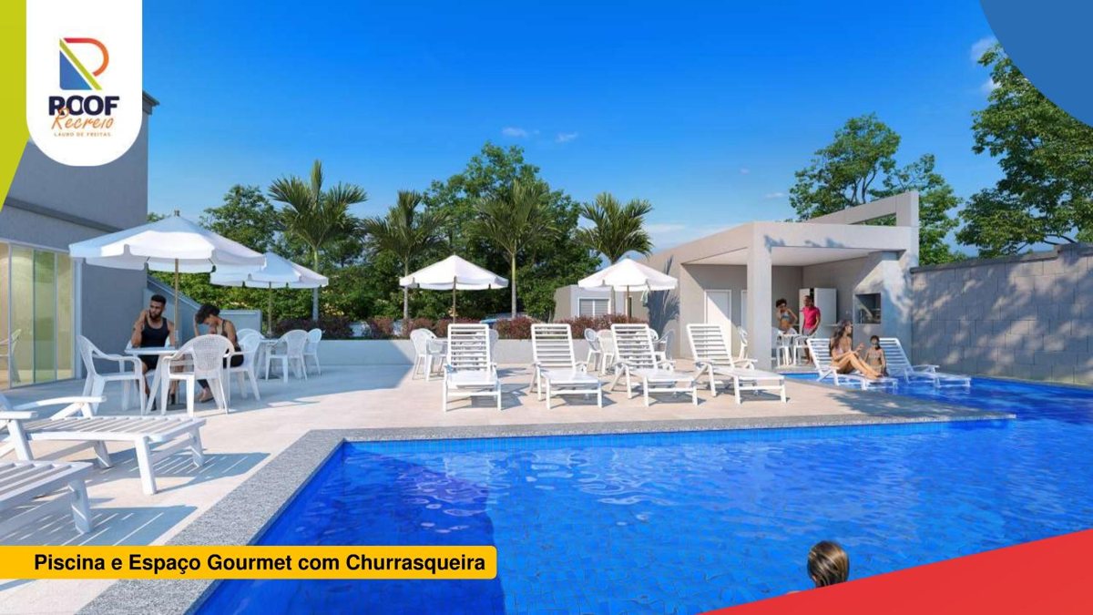 Piscina e espaço gourmet com churrasqueira